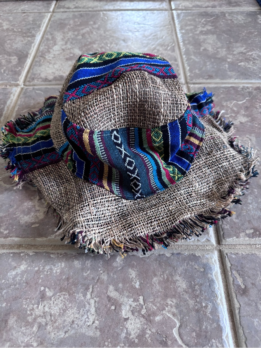 Boho Baja Hemp Bucket Hat